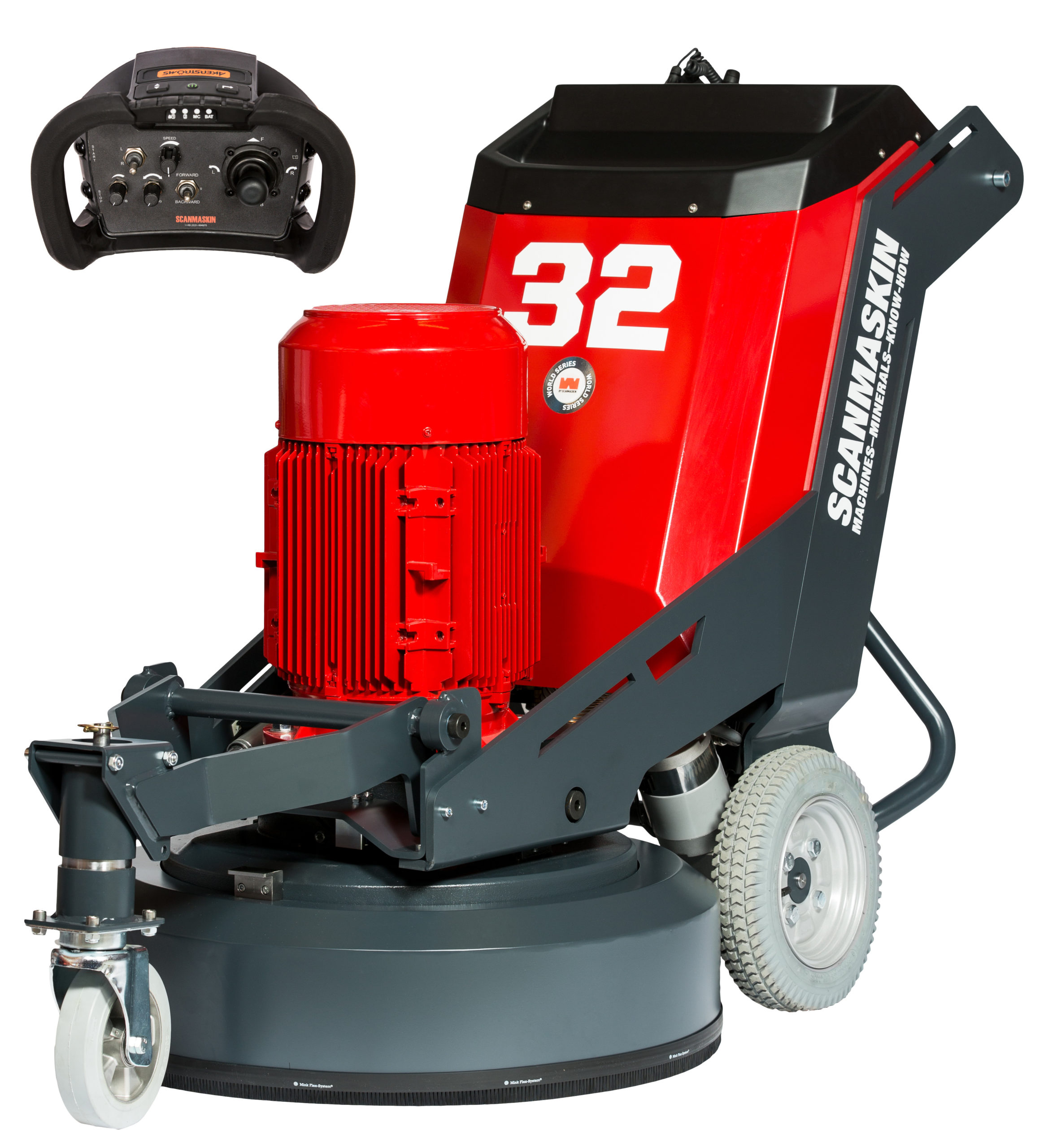 Pulidora Scanmaskin S32RC con control remoto